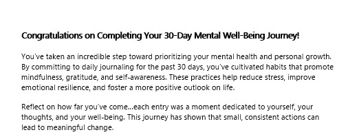 30 Day Mental Well-Being Journal - Image 4
