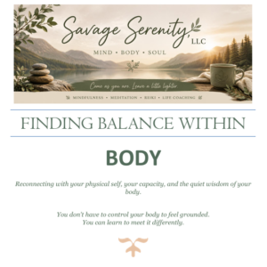 Finding Balance Within "Body" Reflective Guidebook